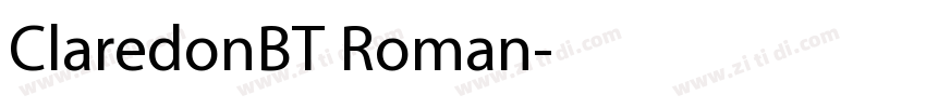 ClaredonBT Roman字体转换